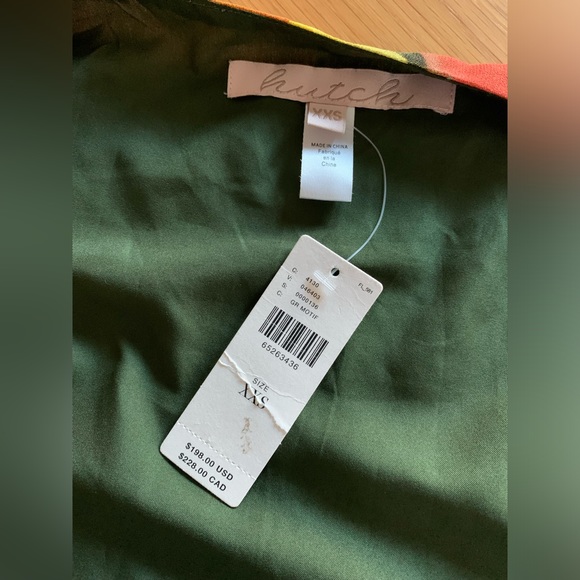 NWT Anthropologie Hutch Geo Wrap Maxi Dress XXS Floral $198 HTF Lined 2XS Pink - Picture 4 of 4